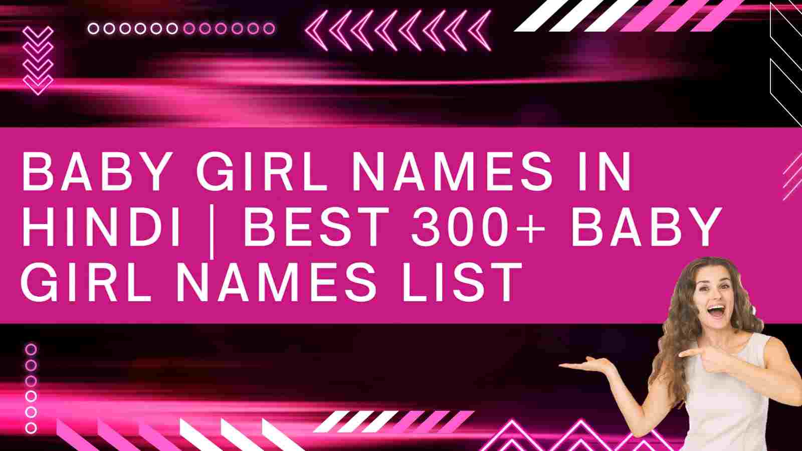 Baby Girl Names In Hindi